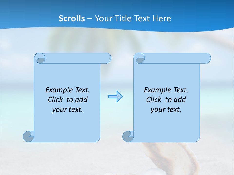Sand Summer Shellfish PowerPoint Template