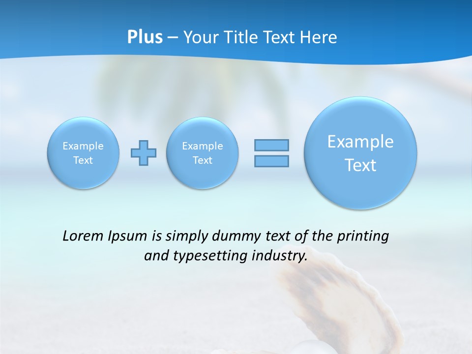 Sand Summer Shellfish PowerPoint Template