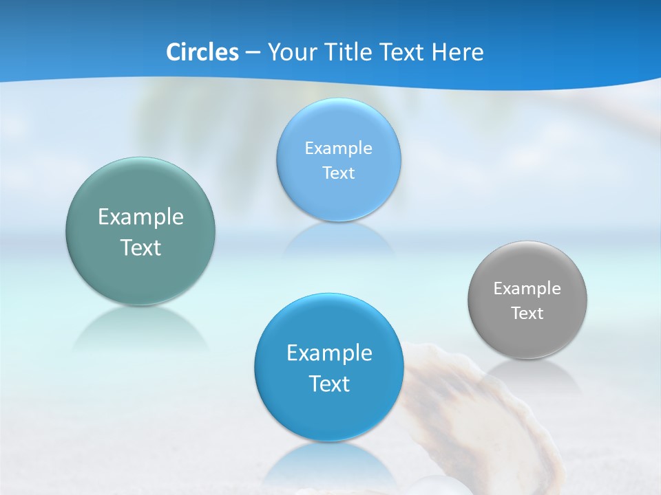 Sand Summer Shellfish PowerPoint Template