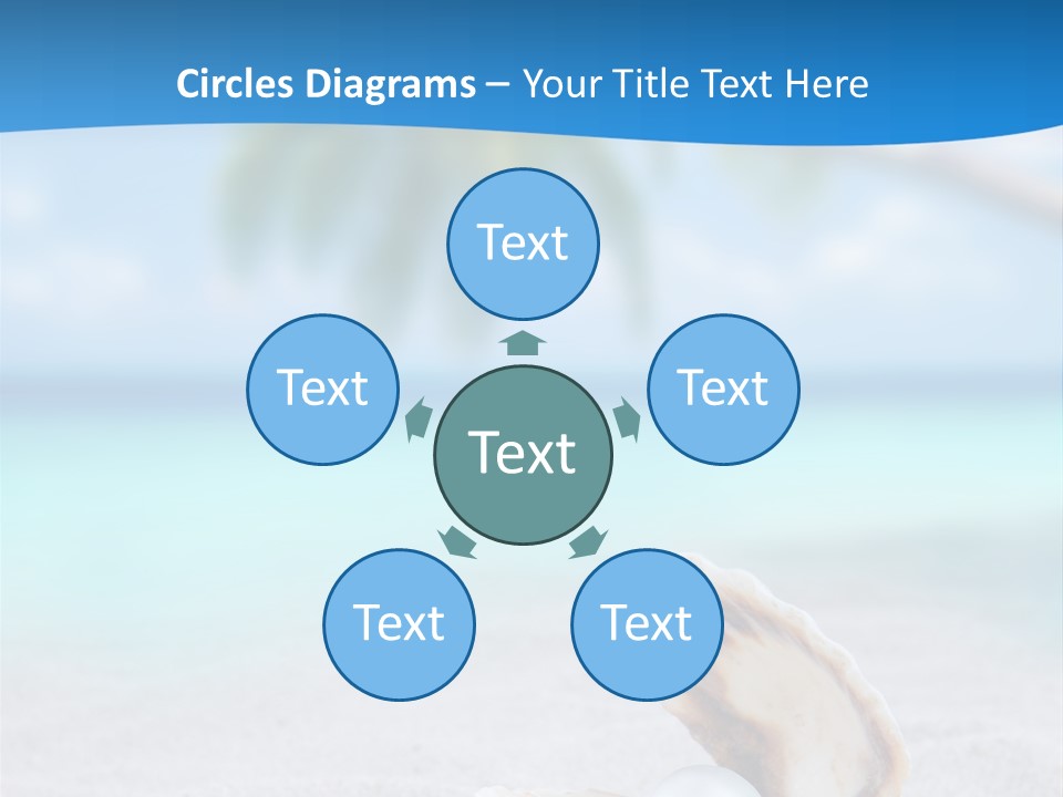 Sand Summer Shellfish PowerPoint Template