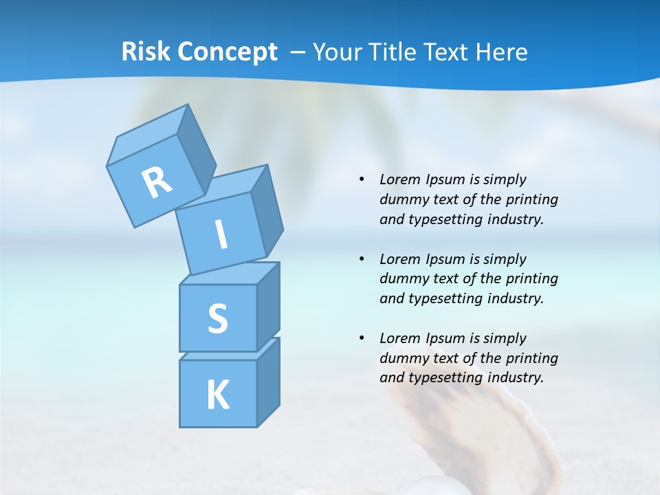 Sand Summer Shellfish PowerPoint Template