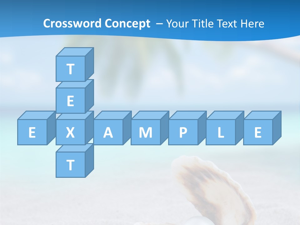 Sand Summer Shellfish PowerPoint Template