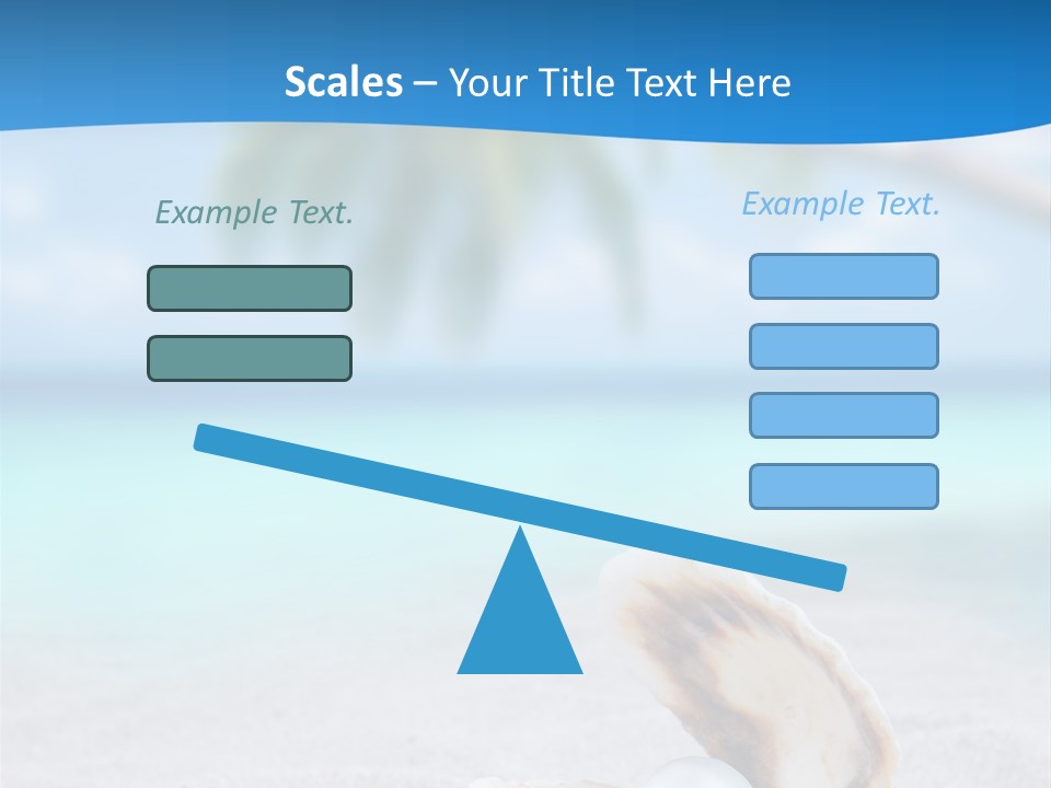 Sand Summer Shellfish PowerPoint Template
