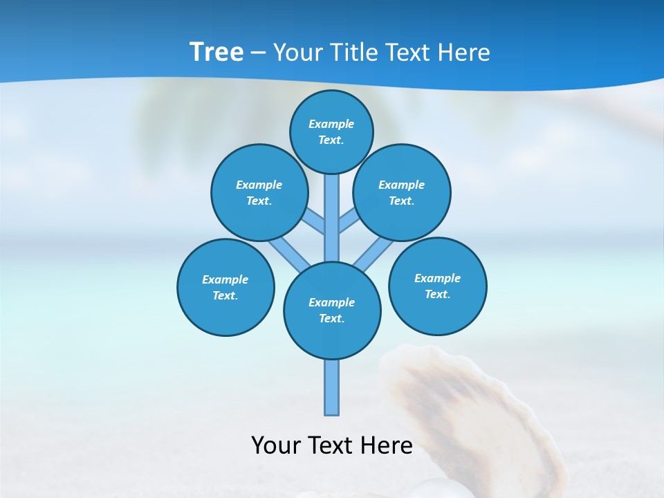 Sand Summer Shellfish PowerPoint Template
