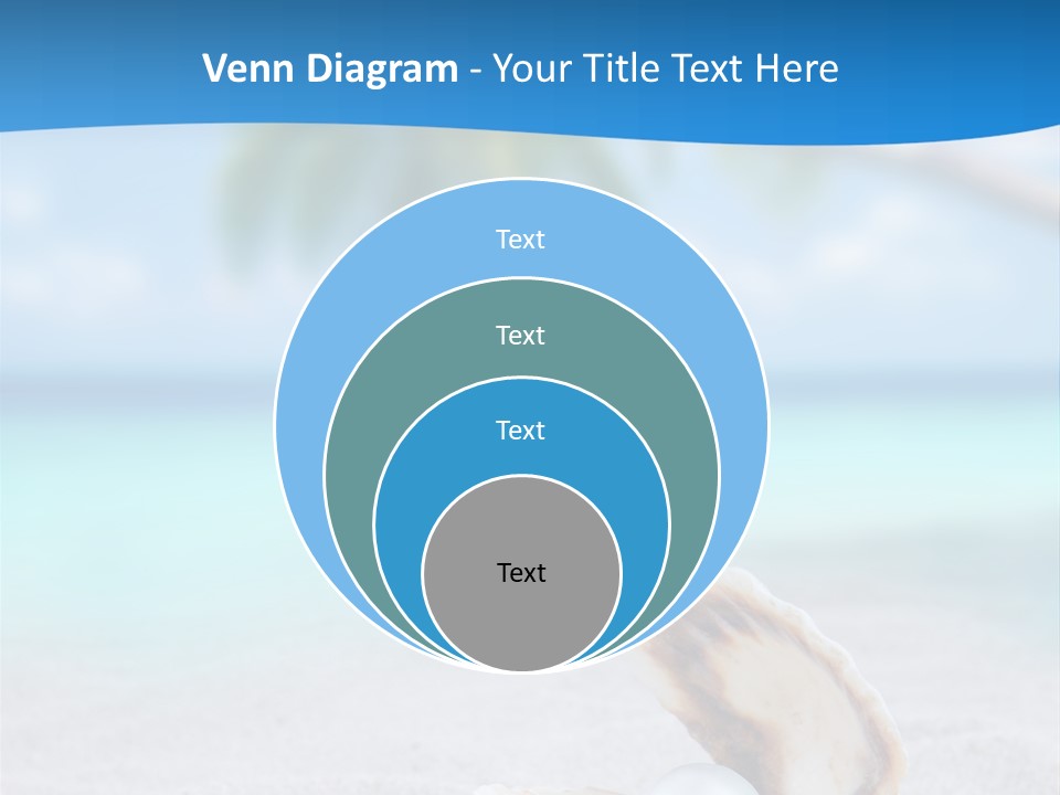 Sand Summer Shellfish PowerPoint Template