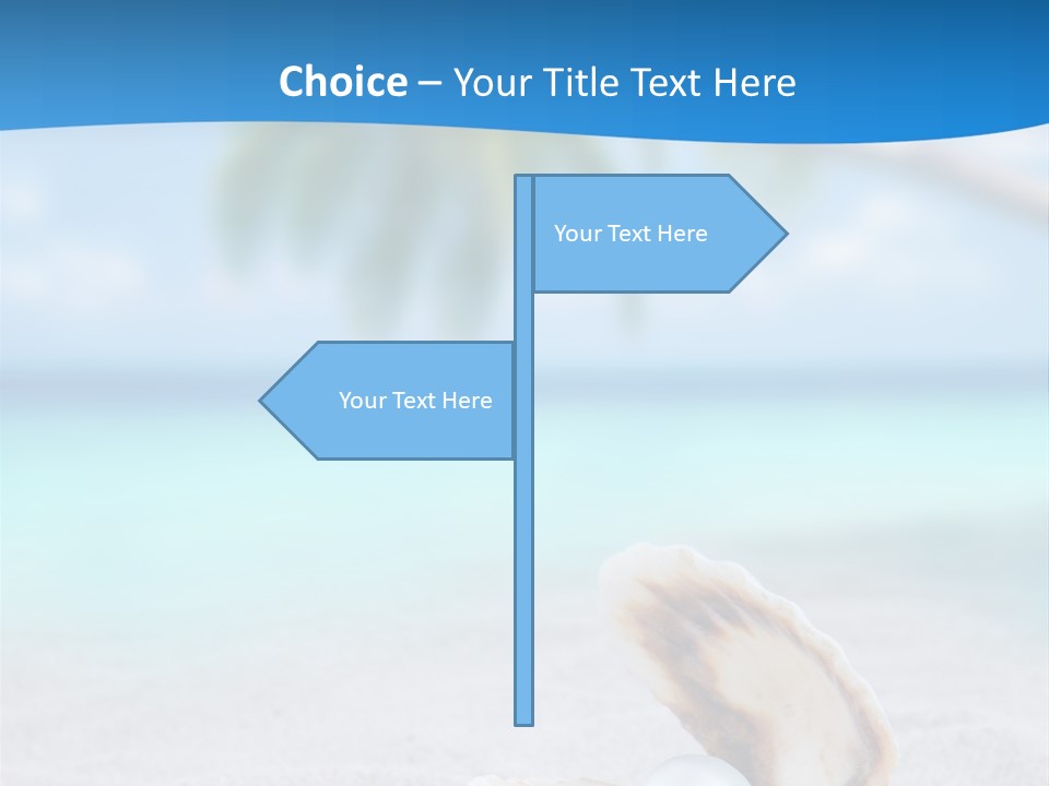 Sand Summer Shellfish PowerPoint Template