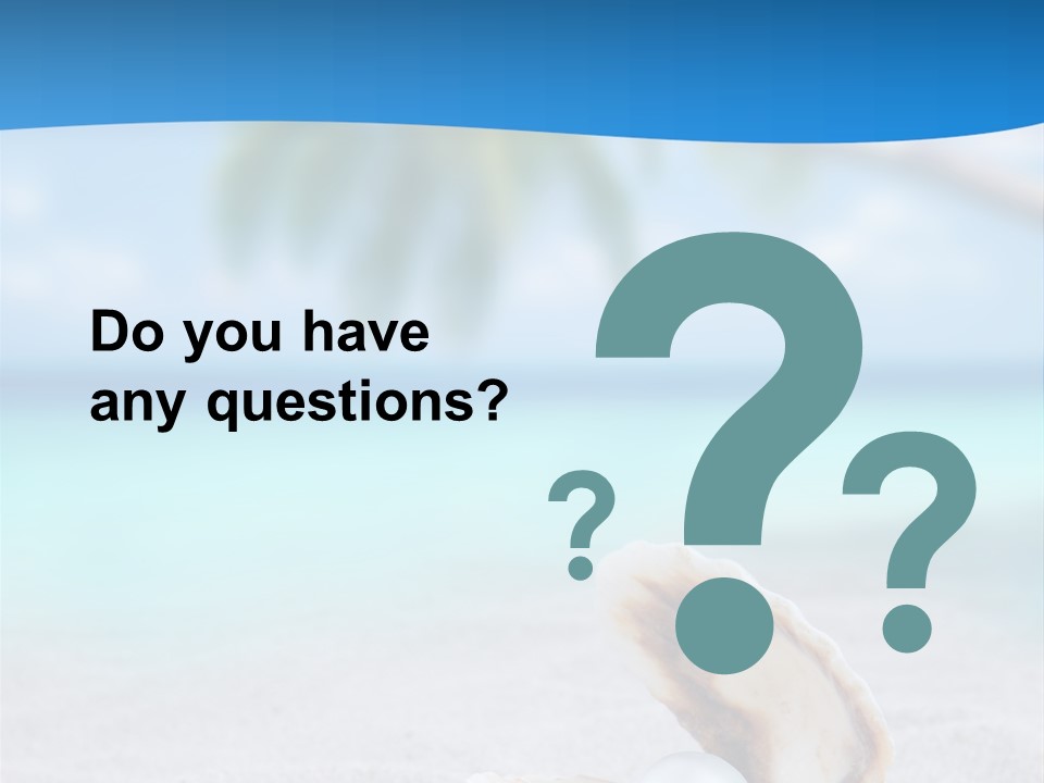 Sand Summer Shellfish PowerPoint Template