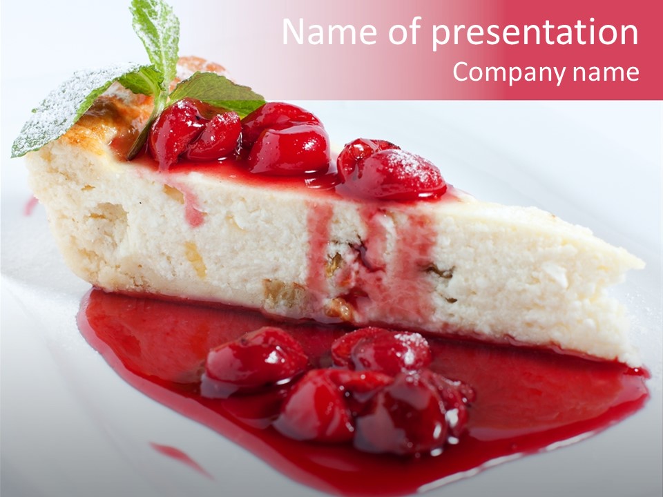 Cherry Tasty Domestic PowerPoint Template