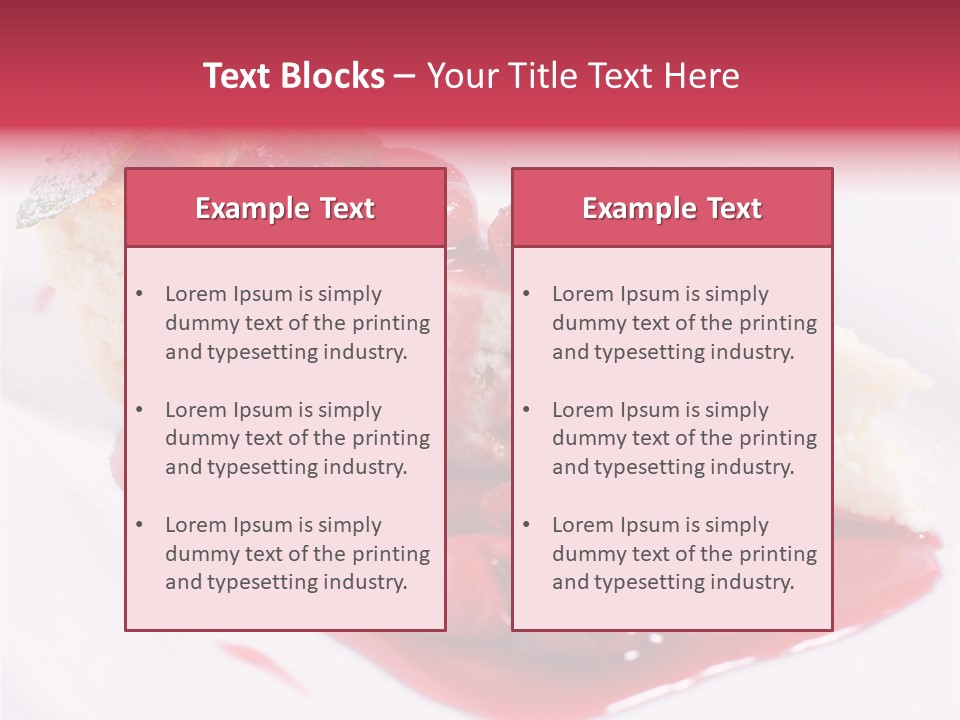 Cherry Tasty Domestic PowerPoint Template