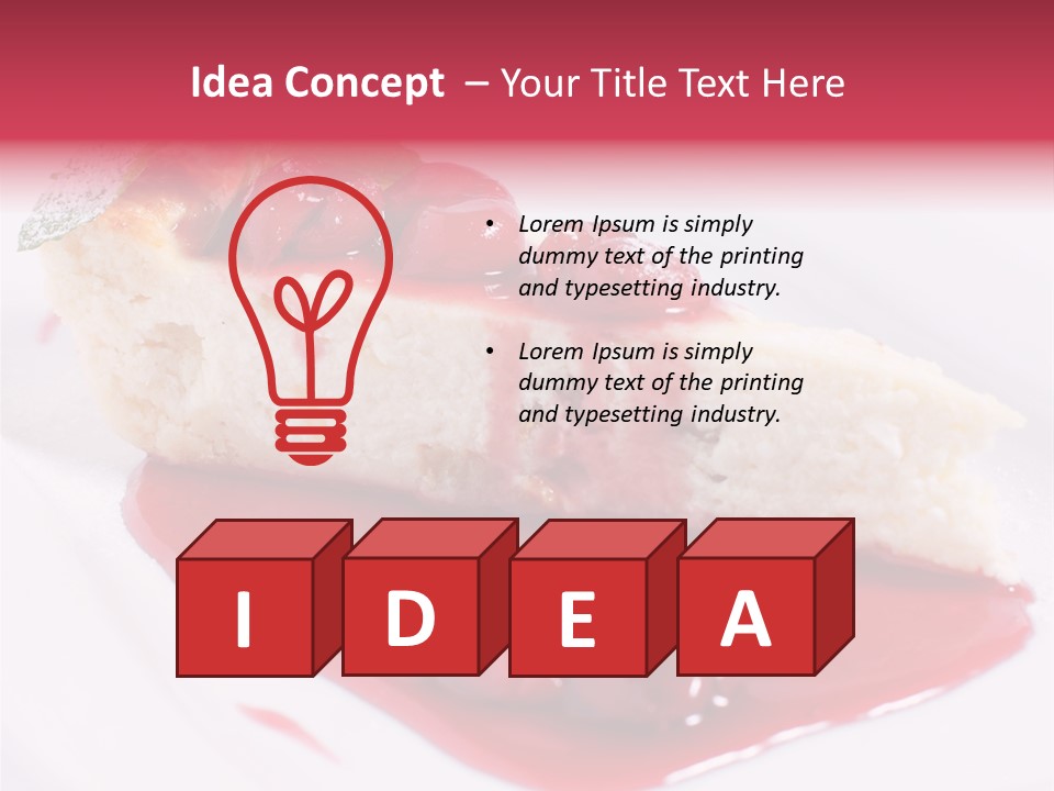 Cherry Tasty Domestic PowerPoint Template