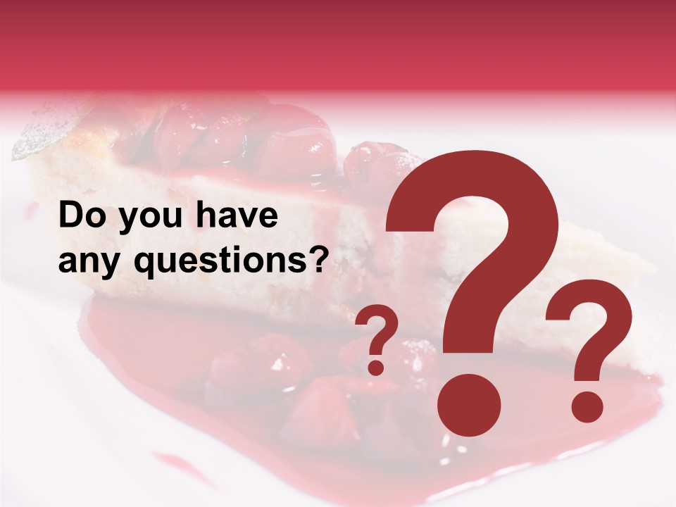 Cherry Tasty Domestic PowerPoint Template