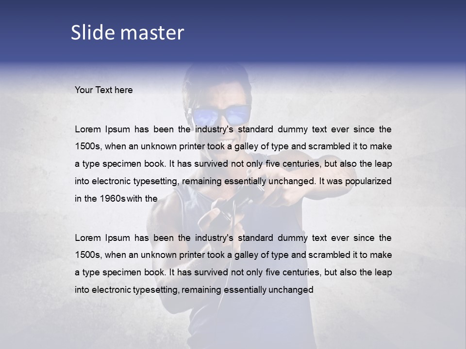 Vintage Game Teen PowerPoint Template