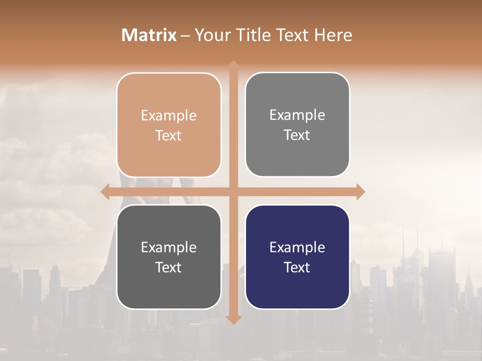 Cityscape Business Caucasian PowerPoint Template