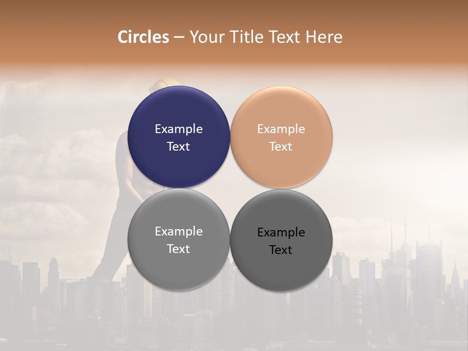 Cityscape Business Caucasian PowerPoint Template