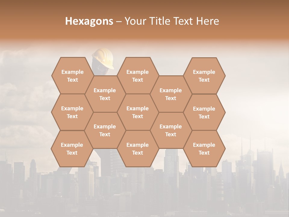 Cityscape Business Caucasian PowerPoint Template