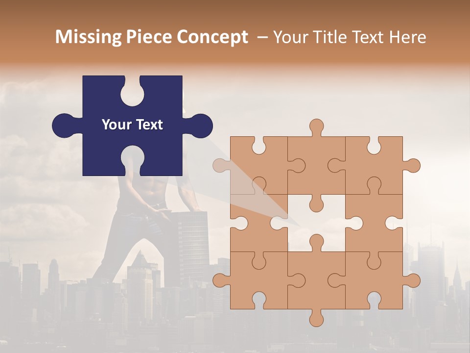 Cityscape Business Caucasian PowerPoint Template