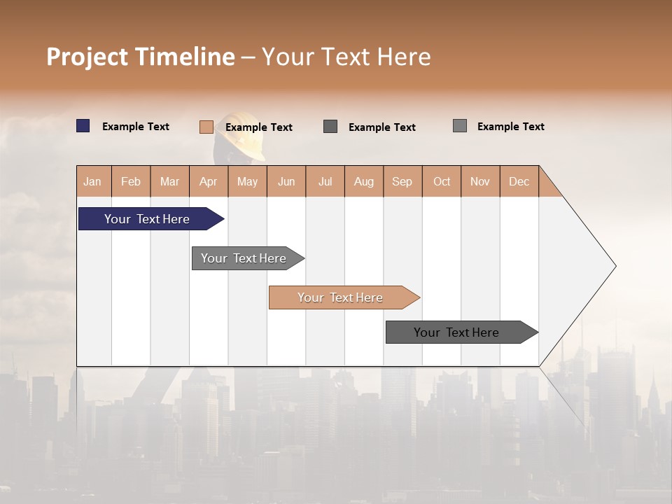 Cityscape Business Caucasian PowerPoint Template