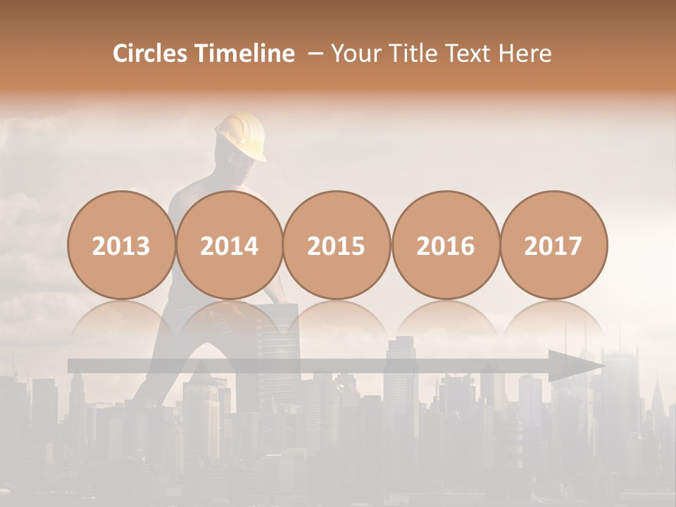 Cityscape Business Caucasian PowerPoint Template