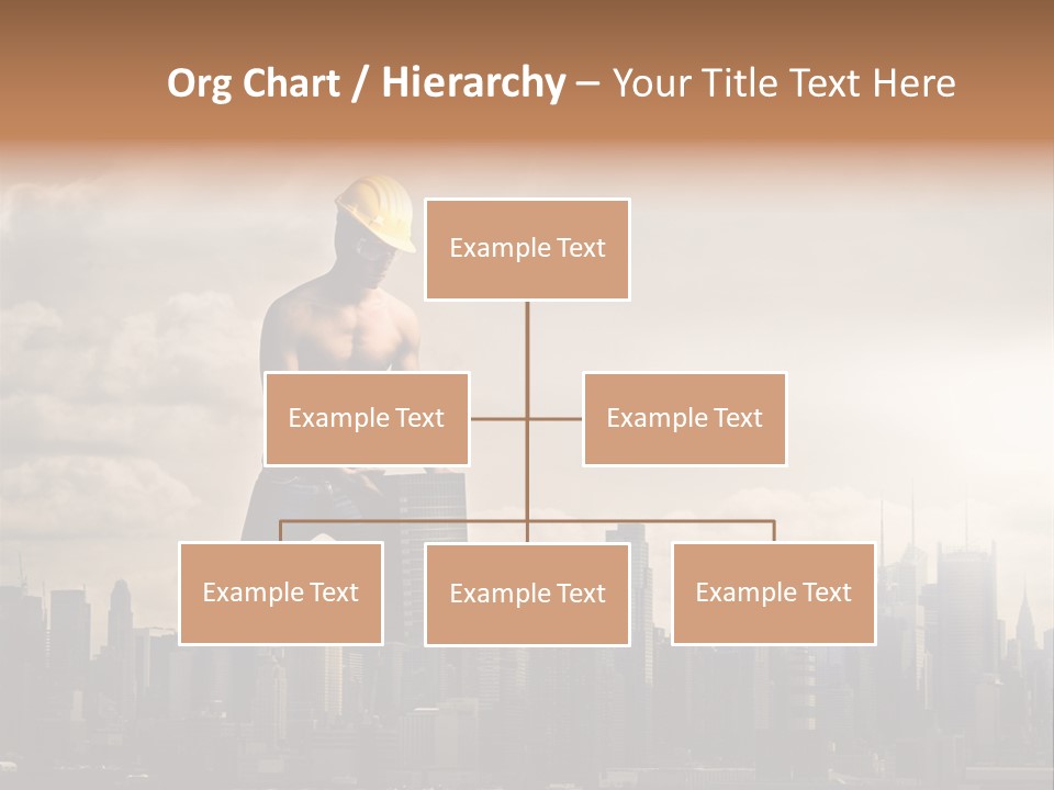 Cityscape Business Caucasian PowerPoint Template