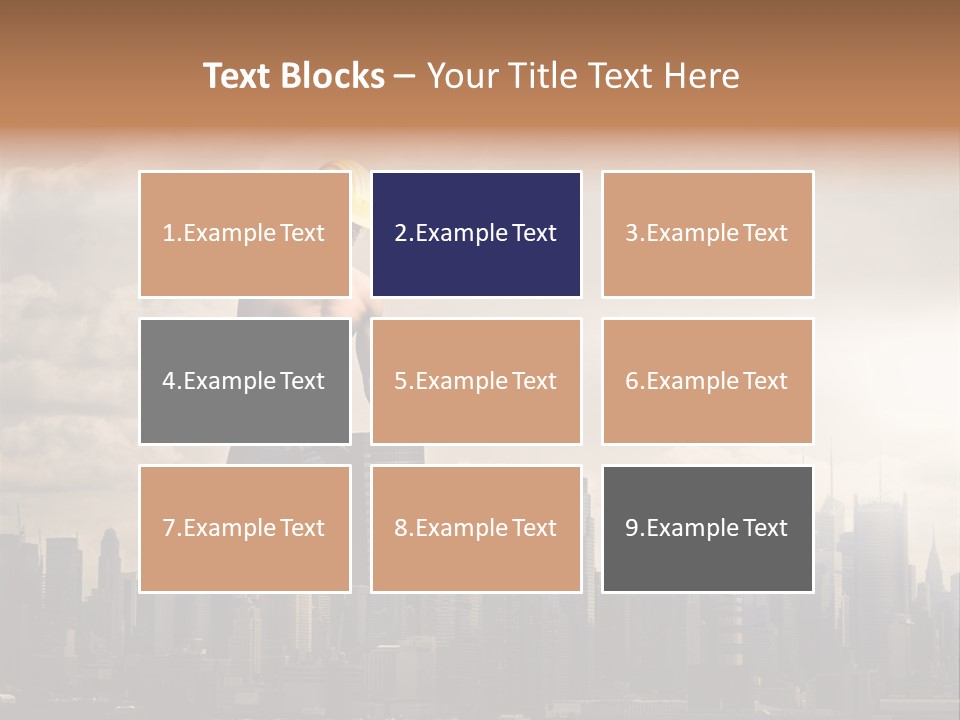 Cityscape Business Caucasian PowerPoint Template