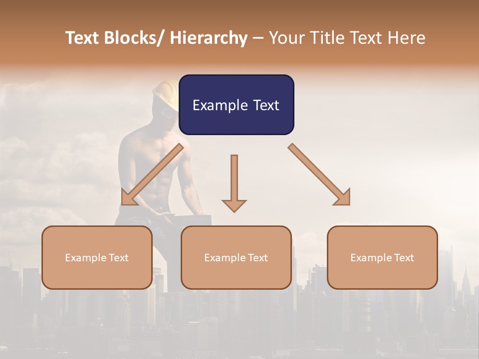 Cityscape Business Caucasian PowerPoint Template