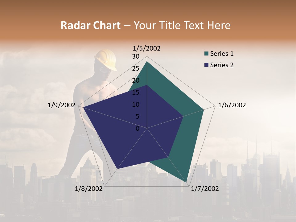 Cityscape Business Caucasian PowerPoint Template