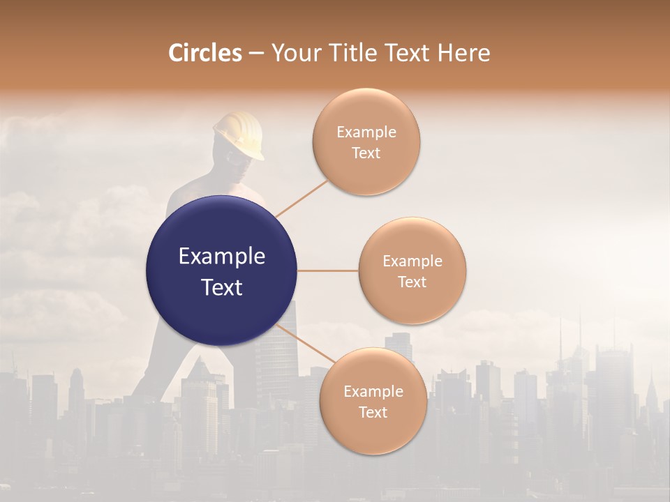 Cityscape Business Caucasian PowerPoint Template