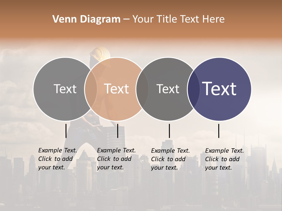 Cityscape Business Caucasian PowerPoint Template