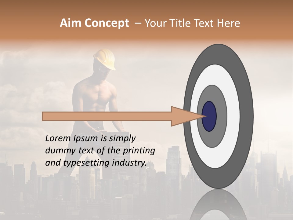 Cityscape Business Caucasian PowerPoint Template