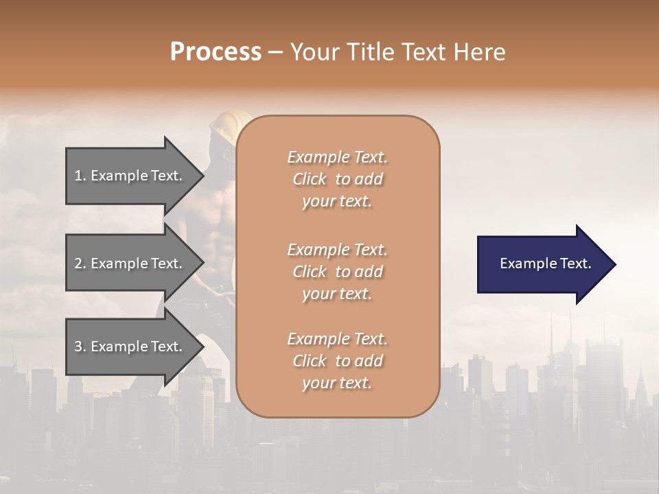 Cityscape Business Caucasian PowerPoint Template