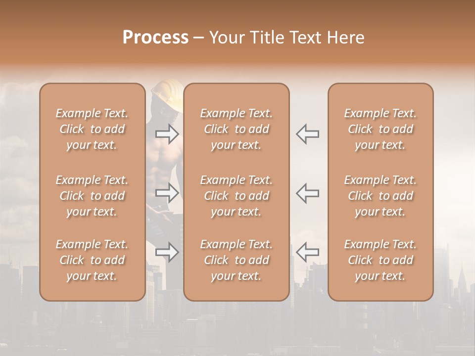 Cityscape Business Caucasian PowerPoint Template