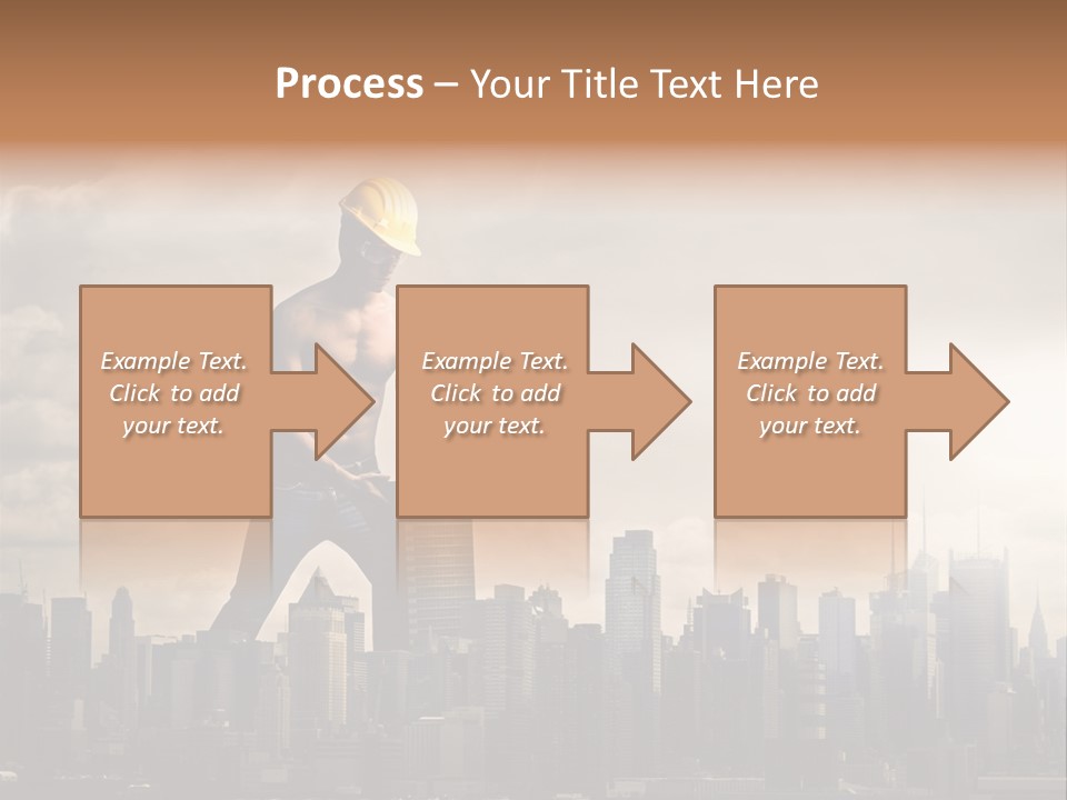Cityscape Business Caucasian PowerPoint Template