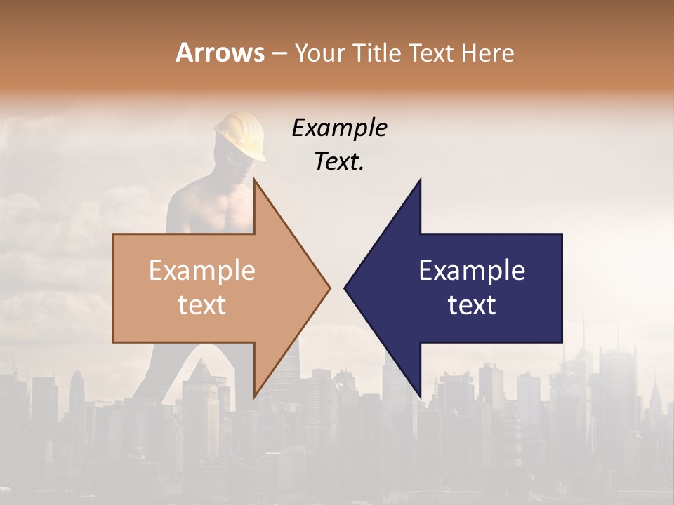 Cityscape Business Caucasian PowerPoint Template