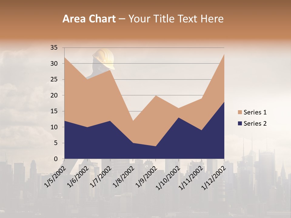 Cityscape Business Caucasian PowerPoint Template