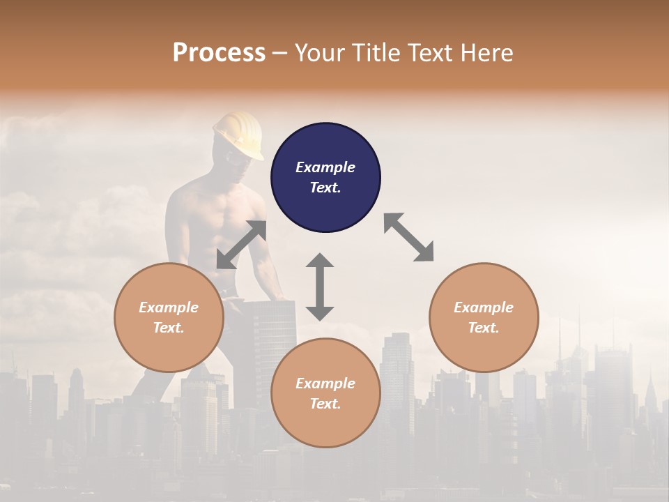 Cityscape Business Caucasian PowerPoint Template