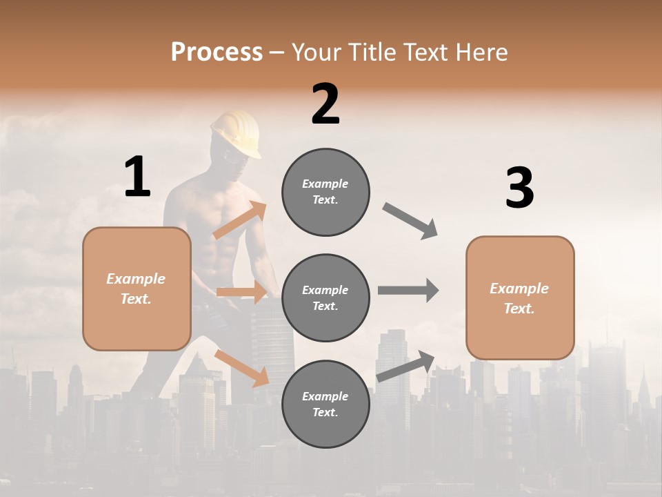 Cityscape Business Caucasian PowerPoint Template
