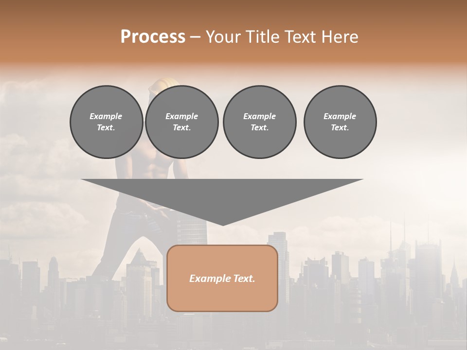 Cityscape Business Caucasian PowerPoint Template