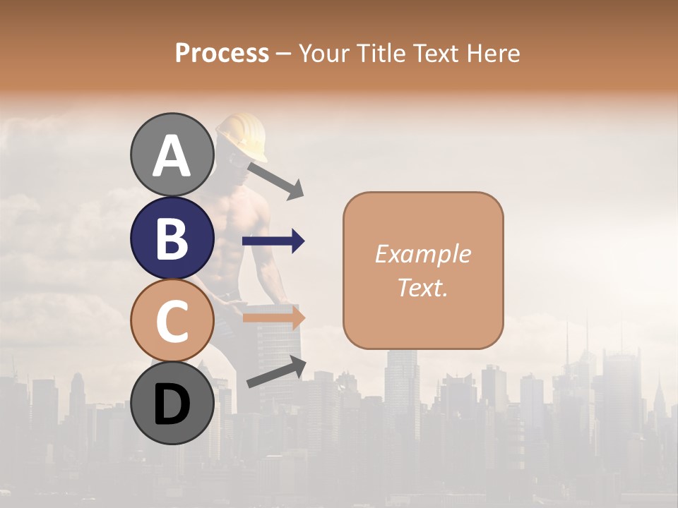 Cityscape Business Caucasian PowerPoint Template