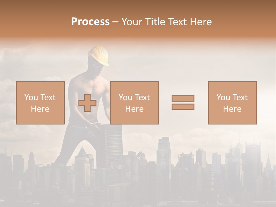 Cityscape Business Caucasian PowerPoint Template