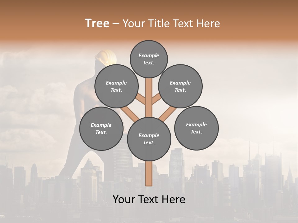 Cityscape Business Caucasian PowerPoint Template