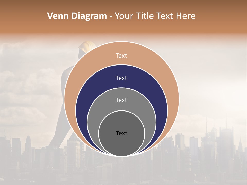 Cityscape Business Caucasian PowerPoint Template