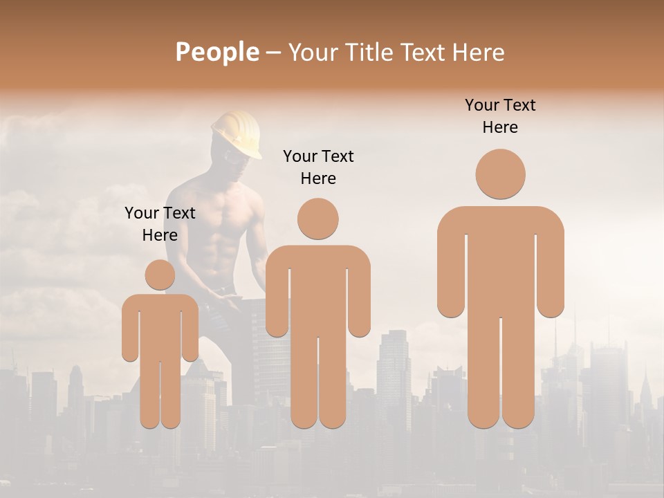 Cityscape Business Caucasian PowerPoint Template