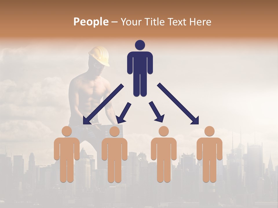 Cityscape Business Caucasian PowerPoint Template