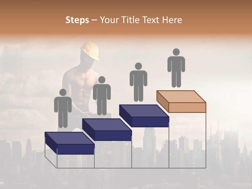 Cityscape Business Caucasian PowerPoint Template