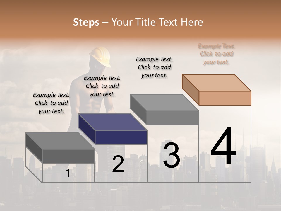 Cityscape Business Caucasian PowerPoint Template