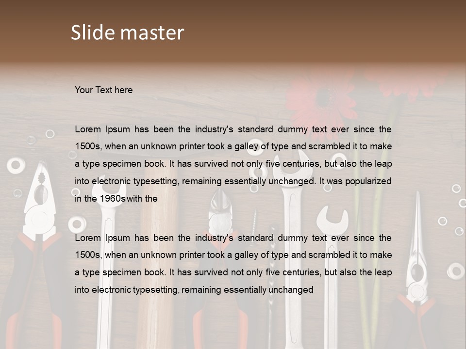 Horizontal Dad Gerber PowerPoint Template