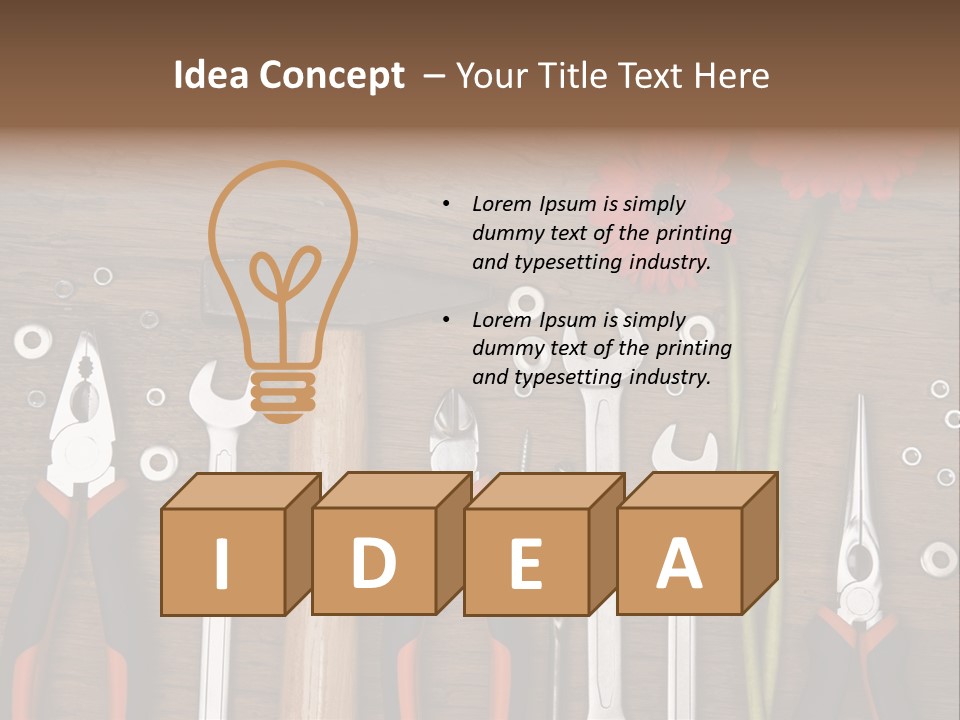 Horizontal Dad Gerber PowerPoint Template