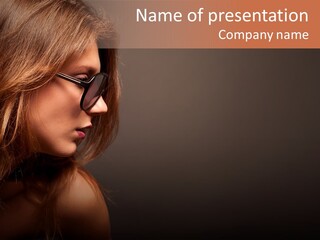 Seductive Human Pretty PowerPoint Template