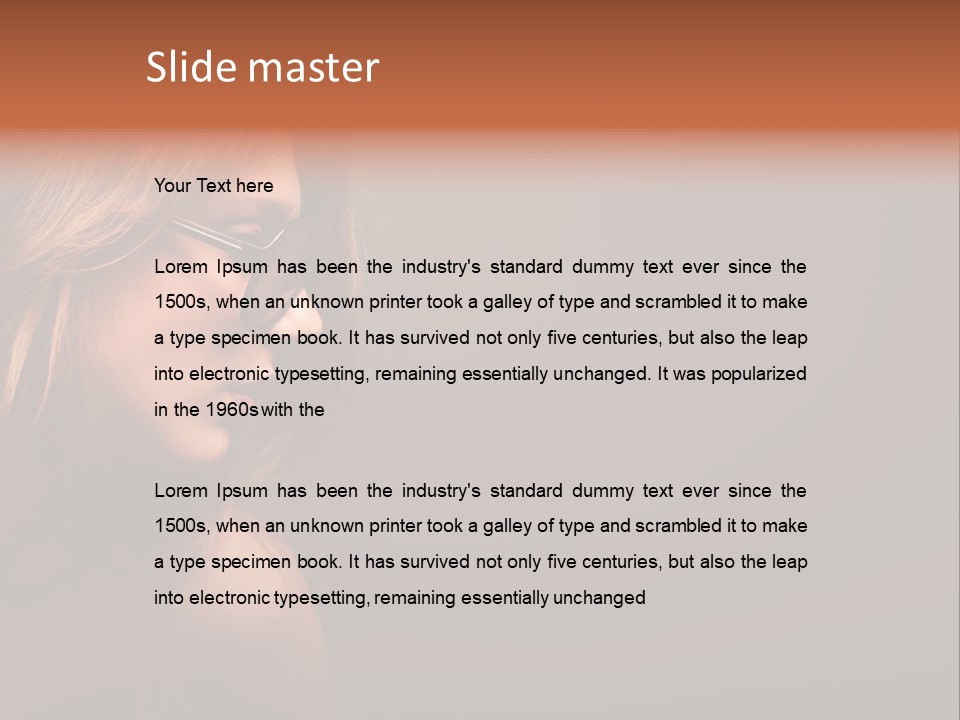 Seductive Human Pretty PowerPoint Template