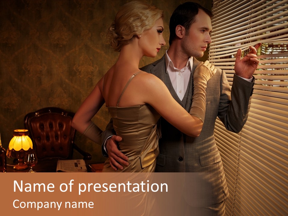Boss Couple Fashion PowerPoint Template